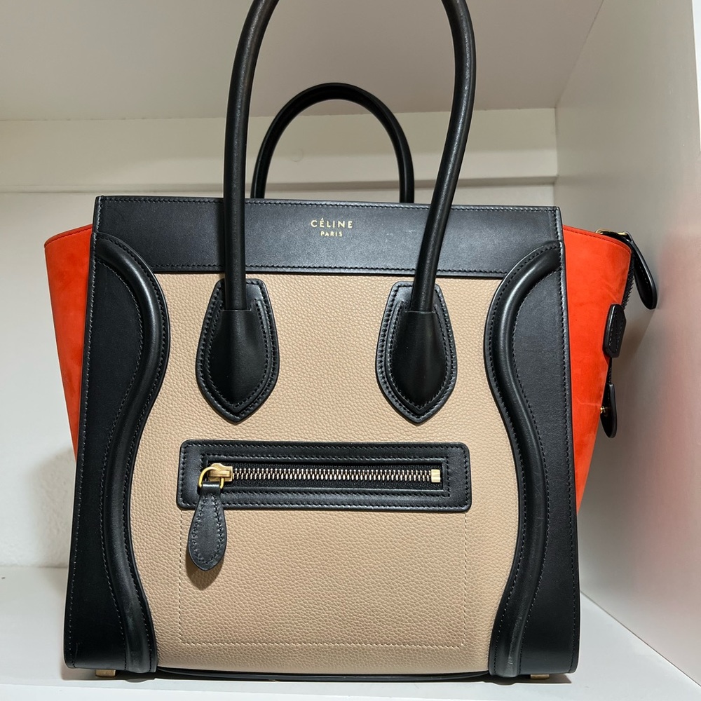 Authentic tri color Celine luggage